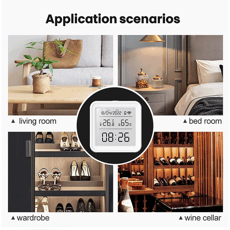 Zigbee Temperature Humidity Sensor Tuya WiFi APP Remote Monitor For Smart Home var SmartLife Workwith Alexa Google Assistant