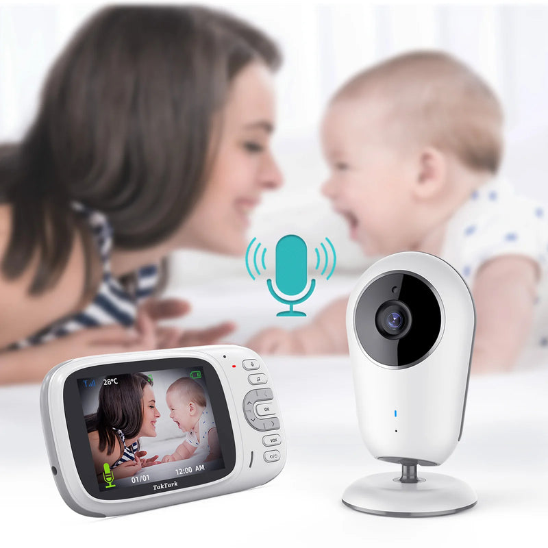 3.2 Inch Wireless Video Baby Monitor Night Vision Security Camera Babyphone Intercom Temperature Monitoring Babysitter Nanny