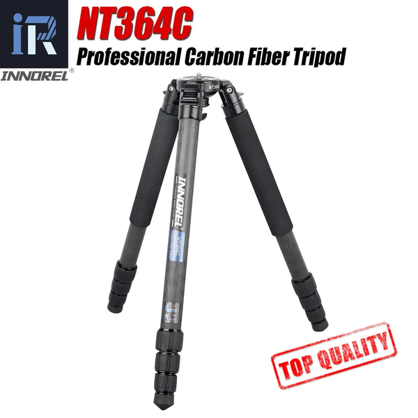 NT364C Professional Carbon Fiber Bowl Tripod for DSLR Camera Video Camcorder Heavy Duty 25kg Max Load Birdwatching Camera Stand