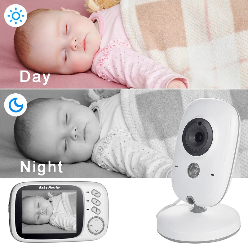 3.2 Inch LCD Wireless Color Video Baby Monitor VB603 Night Vision Nanny Monitor Lullabies Surveillance Security Baby Camera