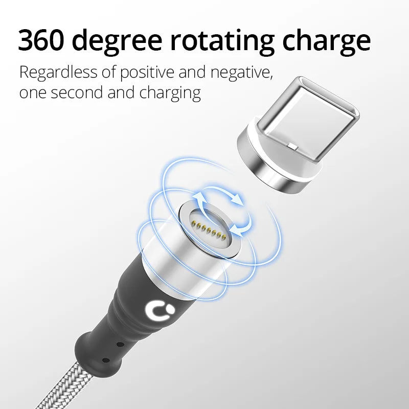 PZOZ Magnetic Cable  Magnet usb c Fast Charging  Charger Microusb For iphone 11 8 Mobile Phone Cables Data