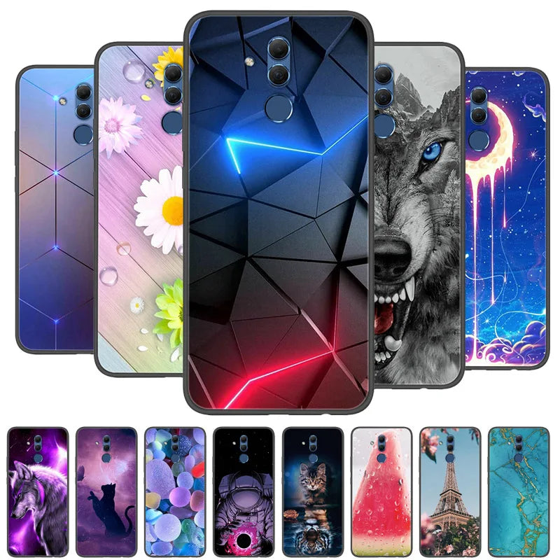 For Huawei Mate 20 lite Case Wolf Cartoon Silicon Soft TPU Back Cover For HHuawei Mate 20 lite Phone Cases Mate20 Lite Fundas