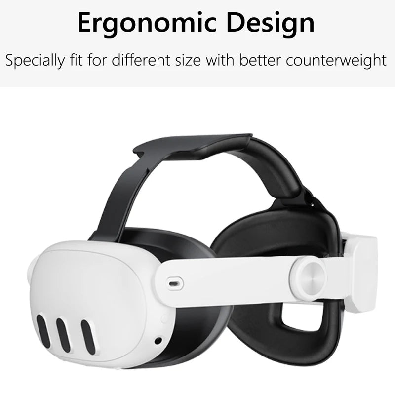 Esports Head Strap With Built-In 8000mAh Batteries Comfortable Sponge Headwear Charging Headset For Meta Quest 3 VR Accessories