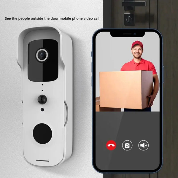 Wifi Camera Doorbell Camera Smart Home 1080P Video Door Bell Camera Outdoor Wireless Doorbell Night Security Intercom Camera