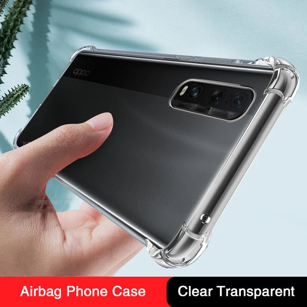 Transparent Phone Case for OPPO Find X2 Pro Lite Neo Funda Thin Silicone Coque FindX2 X2Pro X2Lite X2Neo Airbag Shockproof Cover
