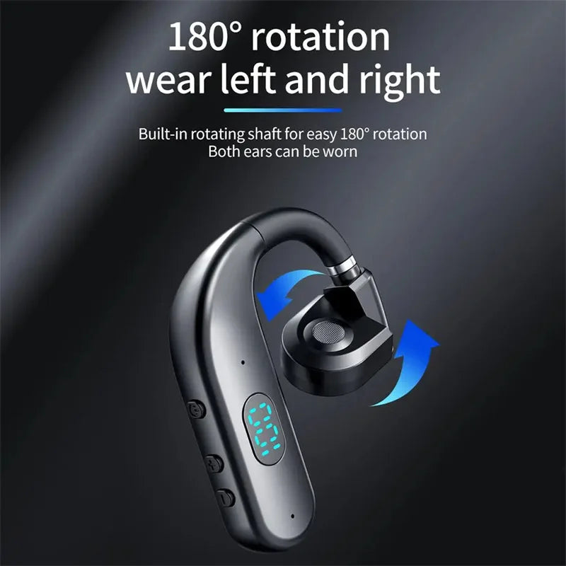 Wireless Bluetooth Headphones With Microphone Bone Conduction Earphones Handsfree Noise Canceling Headset For Driving Audifonos