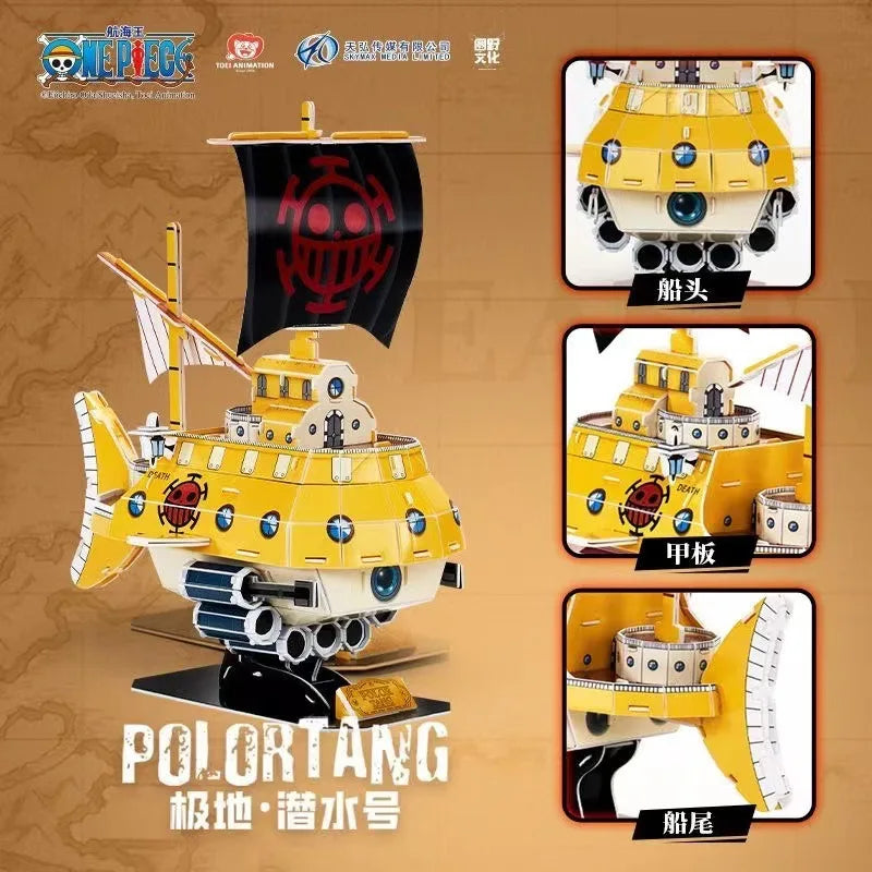 3D Puzzle Paper One Going Merry Piece Polortang Thousand Sunny Assembled Model Game Pirate Ship Toys For Kids Gifts