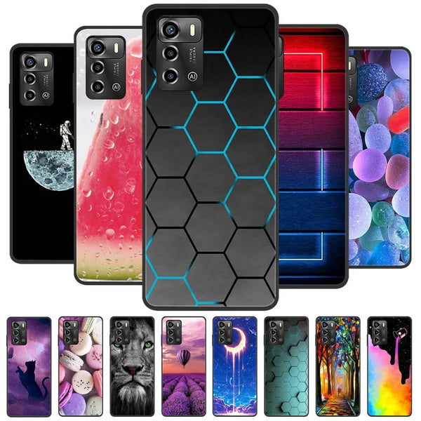 For ZTE Blade A72 Case 6.75" Shockproof Flower Back Cover For ZTE Blade A72 astronaut Soft Silicone Phone Fundas A 72 Bumper