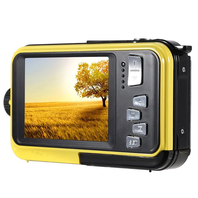 48MP Underwater Waterproof Digital Camera Dual Screen Video Camcorder Point and Shoots Digital Camera DQ-Drop