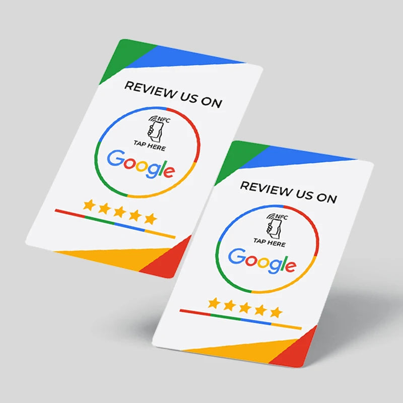 NFC Chip Google Social Media Review Plastic Business Tap Card