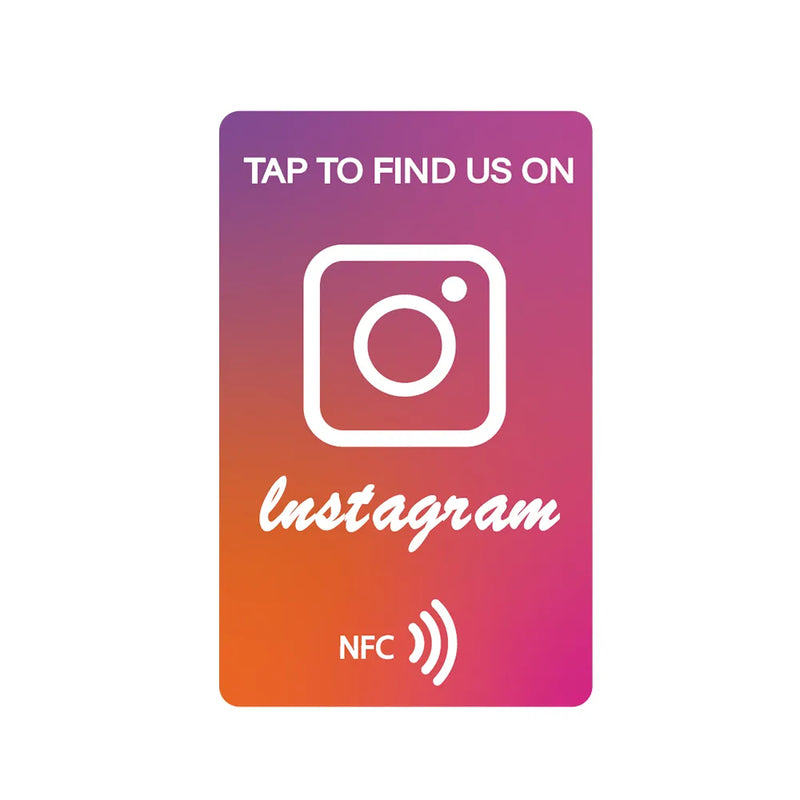 Standard NFC Instagram Google Review Cards Android/iPhone Tap URL Writing Social Business Review Cards