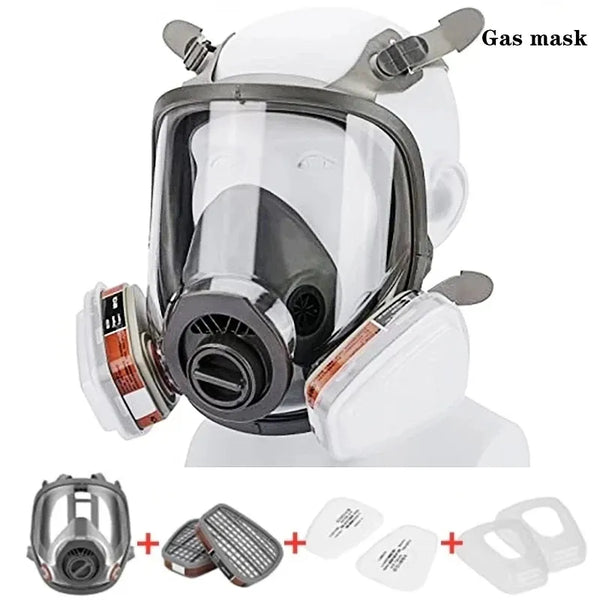 Gas Mask Acid/Organic/Ammonia 6800 Full Face Mask Respirator Paint Chemical Pesticide Laboratory Anti-dust Multifunction Filters