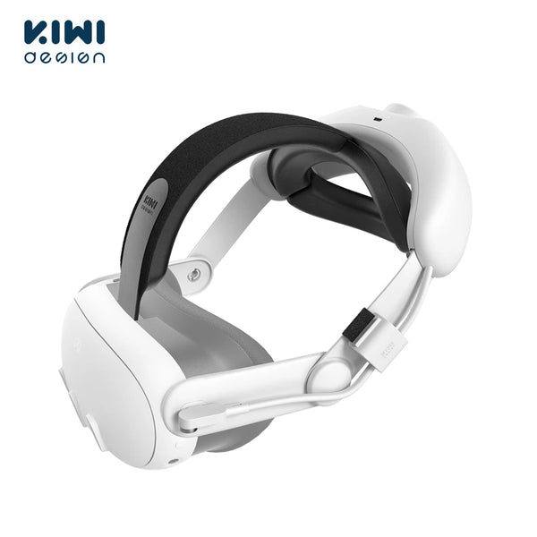 KIWI design Single-Point-Charging Battery Head Strap for Meta Quest 3 VR Accessories (Compatible with Our Charging Stand)