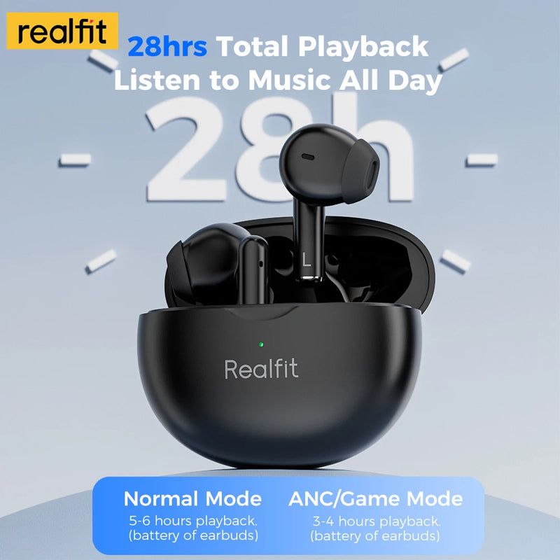 Realfit F2 Pro Bluetooth Earphones ANC Active Noice Cancellation TWS Wireless Earbuds Wholesale for Lenovo Xiaomi realme