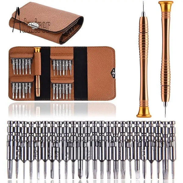Mini Precision Screwdriver Set 25 in 1 Electronic Torx Screwdriver Opening Repair Tools Kit for iPhone Camera Watch Tablet PC