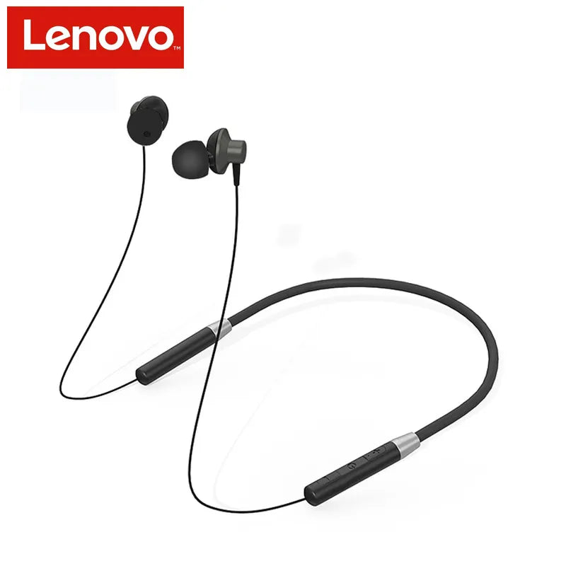 Original Lenovo HE05 Bluetooth 5.0 Wireless Headset Magnetic Neckband Sports Running Earphone Earplug Waterproof Noise Canceling