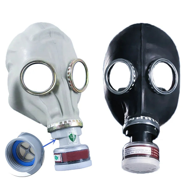 New Industrial Safety Full Face Gas Mask Chemical Resin Mask Paint Workplace Safety 0.5m Pipe Carbon Filter Box Dust Respirator
