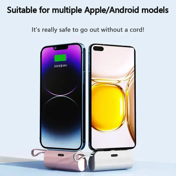 Power Bank 30000mAh Built in Cable Mini PowerBank External Battery Portable Charger For iPhone Samsung Xiaomi Spare Power Banks