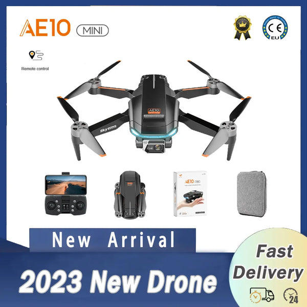 LEETA Drones 2023 AE10 Mini 8K HD Dual Lens With Optical Flow Obstacle Avoidance Photography Professional Helicopter RC Plane