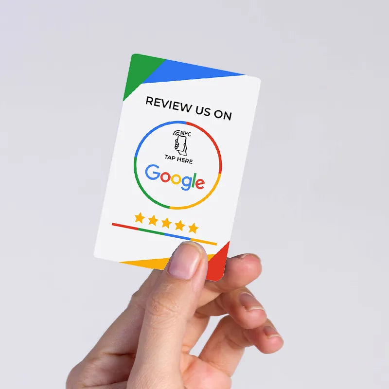 CR80 Plastic Programmable NFC Google Review NFC Card