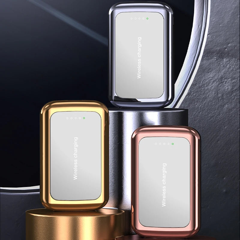 Portable Wireless Charger Power Bank for iPhone Xiaomi Samsung Magsafe Power Banks Mini Magnetic Universal Metal Powerbank