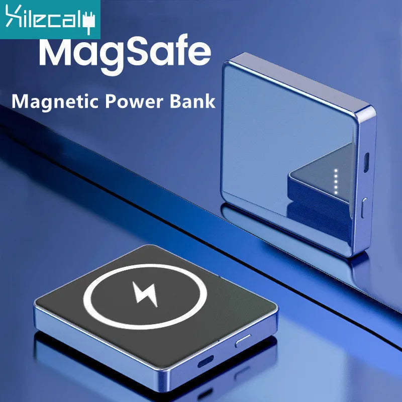 20W 10000mAh Macsafe Power Bank Magnetic Power Bank External Spare Battery For iPhone 15 14 13 12 Pro Max Wireless Power Banks