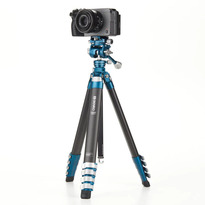 Benro CyanBird Blue bird Carbon Fiber Tripod CB259AFK/CFK/258 Camera SLR Stand Aluminum head Micro Single Handle hold W/FS20PRO