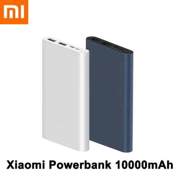 Xiaomi Portable Power Bank 3 External Battery Fast Charging Power Banks USB Type C 2-Way 18W QC3.0 Original 10000mAh