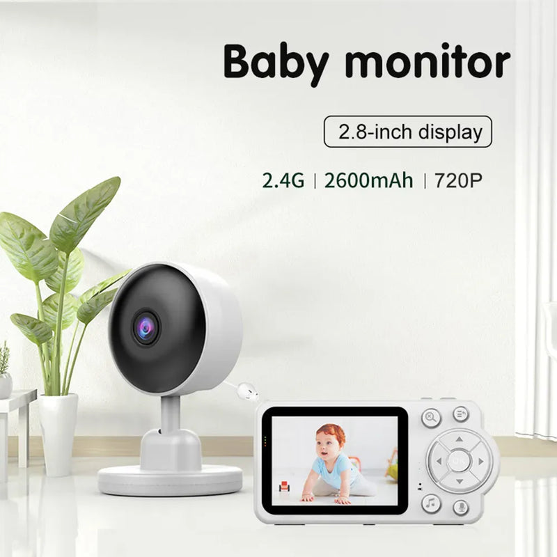 Baby Monitor Wireless Indoor 2.8 Inch Surveillance Video Two Way Audio Night Vision Smart Baby Camera Security Protection