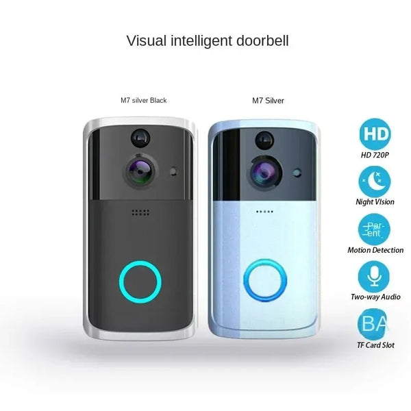 Video Door Bell Wifi Wireless Doorbell Smart Camera Door Phone Intercom with Motion Detection Waterproof for Home Security