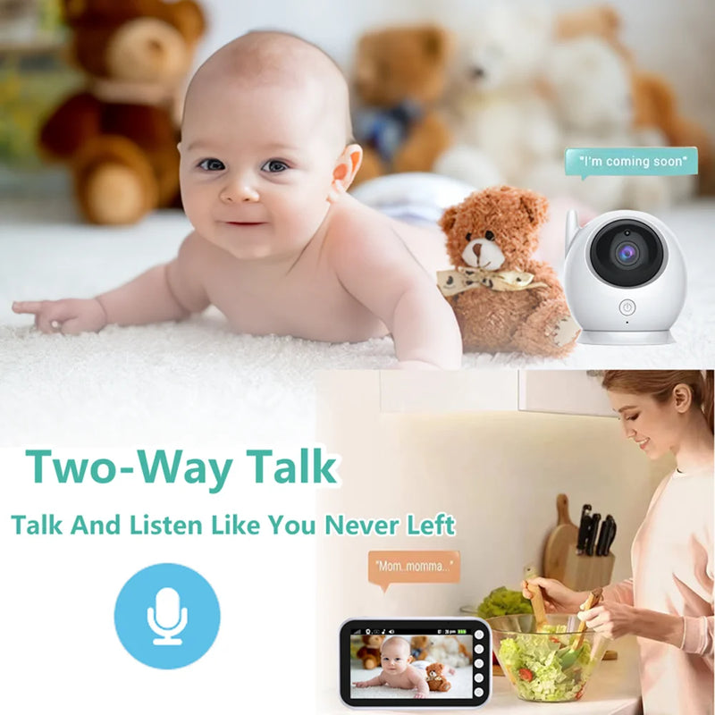 4.3 inch 2000mAh Battery Baby Monitor Camera Video Two Way Audio Intercom Auto Night Vision Kids Security Camera Babysitte