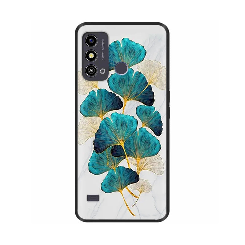 For ZTE Blade A53 Phone Case BladeA53 Back Cover Shockproof Soft TPU Slim Coque Fundas For ZTE Blade A53 a 53 Girly Ginkgo Capas