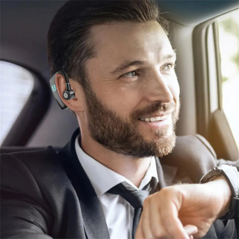 V9 Pro Bluetooth Earphone Led Smart Display Business Handsfree Call Wireless Headphones with Microphone Waterproof Headphones