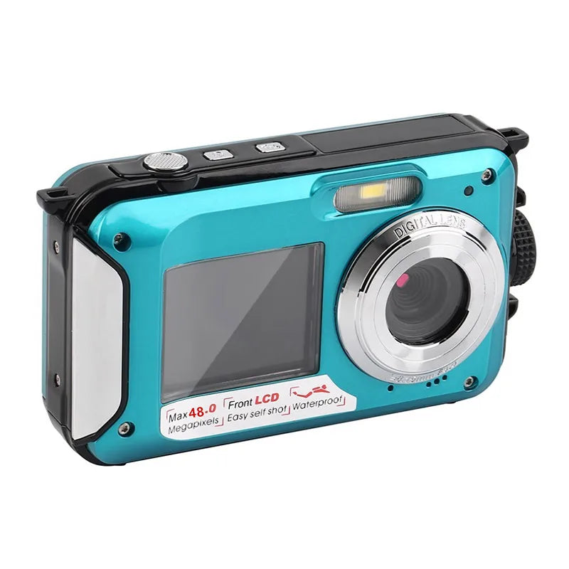 48MP Underwater Waterproof Digital Camera Dual Screen Video Camcorder Point and Shoots Digital Camera 48MP Digital Camera