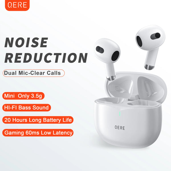 Wireless Earphones QERE E28 NEW TWS Bluetooth 5.3 HD Microphone HIFI Headphone 13mm Driver Low Latency gaming waterproof Earbud