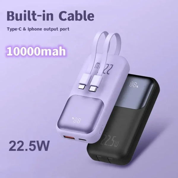 High Performance Travel Mobile Phone Power Banks 10000 Mah Universal Powerbank with Led Digital Display for Friends Gifts