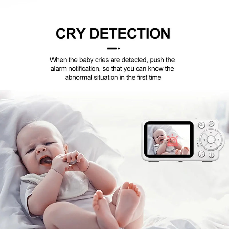 Baby Monitor Wireless Indoor 2.8 Inch Surveillance Video Two Way Audio Night Vision Smart Baby Camera Security Protection