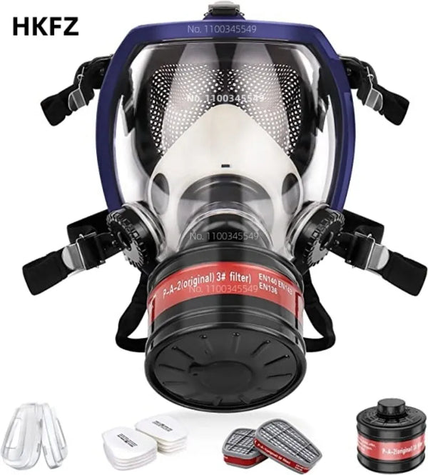Full face respirator Gas Mask 40 mm activated carbon filter canister Suitable for fumes Chemical, spray paint, tactical-survival