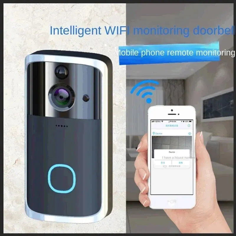 Video Door Bell Wifi Wireless Doorbell Smart Camera Door Phone Intercom with Motion Detection Waterproof for Home Security