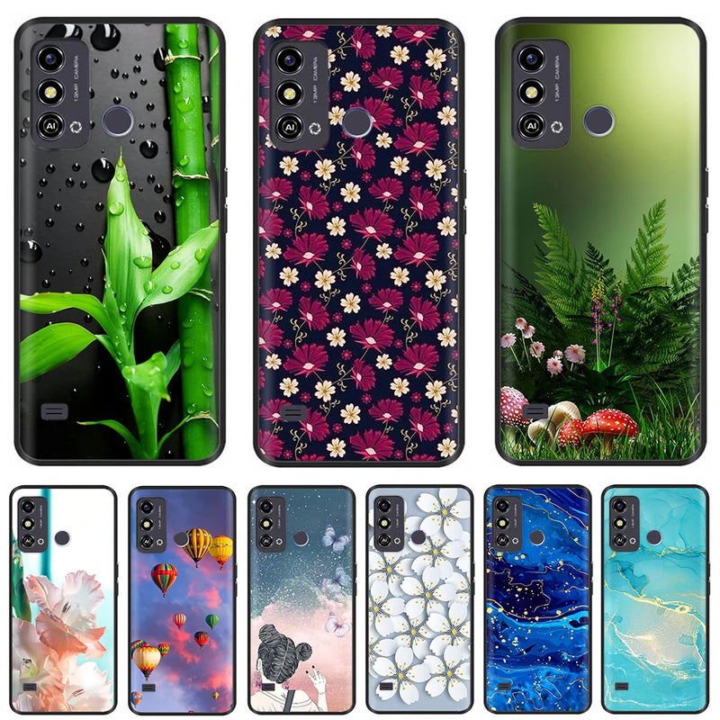 For ZTE Blade A53 Phone Case BladeA53 Back Cover Shockproof Soft TPU Slim Coque Fundas For ZTE Blade A53 a 53 Girly Ginkgo Capas