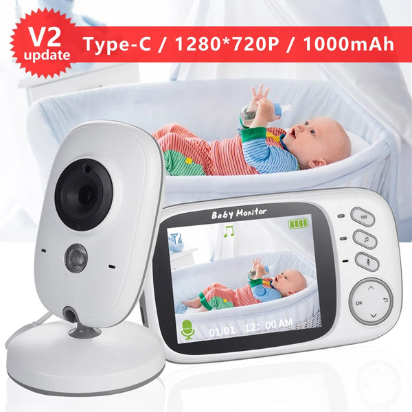 VB603 V2 Baby Monitor With Camera 3.2 inch LCD Electronic Babysitter 2 Way Audio Talk Night Vision Video Nanny Radio Baby Camera