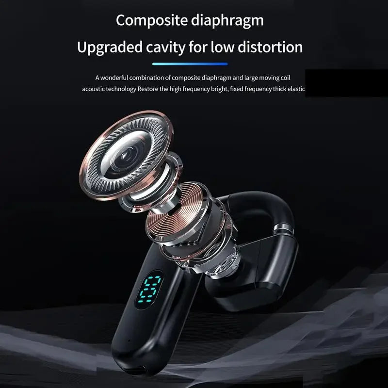 Wireless Bluetooth Headphones With Microphone Bone Conduction Earphones Handsfree Noise Canceling Headset For Driving Audifonos